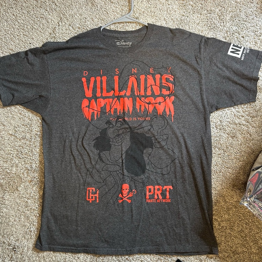 Disney Villains Captain Hook Dark Gray T-Shirt